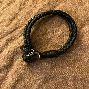 Bottega Veneta intrecciato wrap leather bracelet